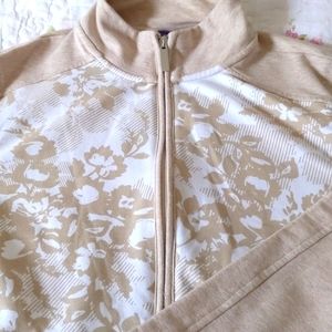 Fully zippered fleece sweater